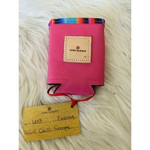 JON HART Koozie Lil Chill Pink W/ Fiesta Trim